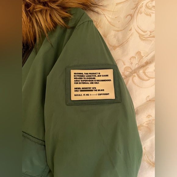 In New Condition Green Diesel Puffer Jacket! Perfect for super cold weather - Picture 6 of 6